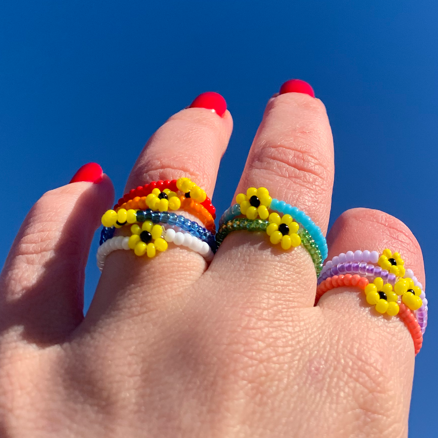 Sunflower Chain Ring