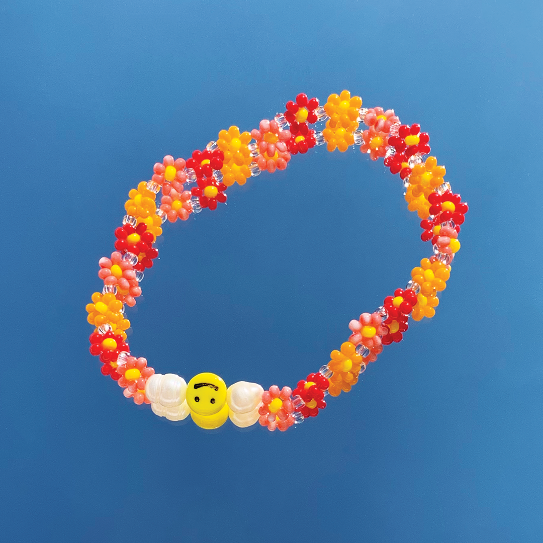 Soft Smile Flower Crown Bracelet